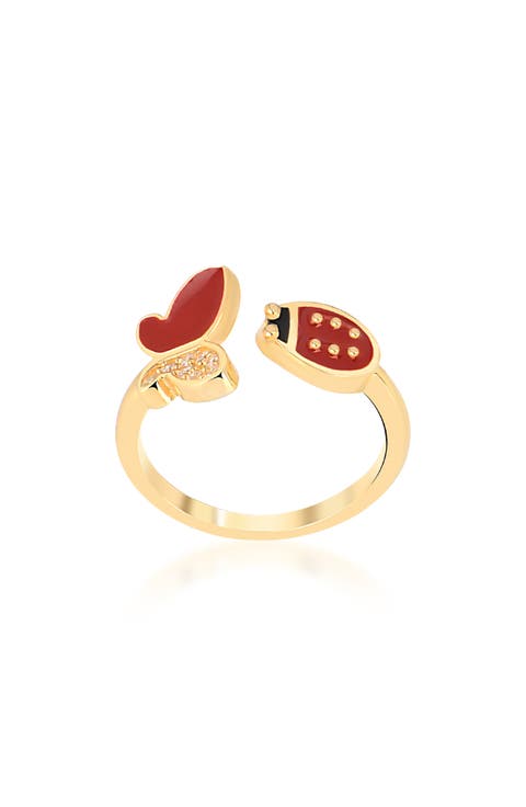 Lady Rouge CZ Bypass Ring