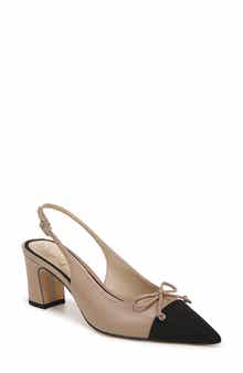 Sam Edelman Willette Slingback Pointed Cap Toe Pump