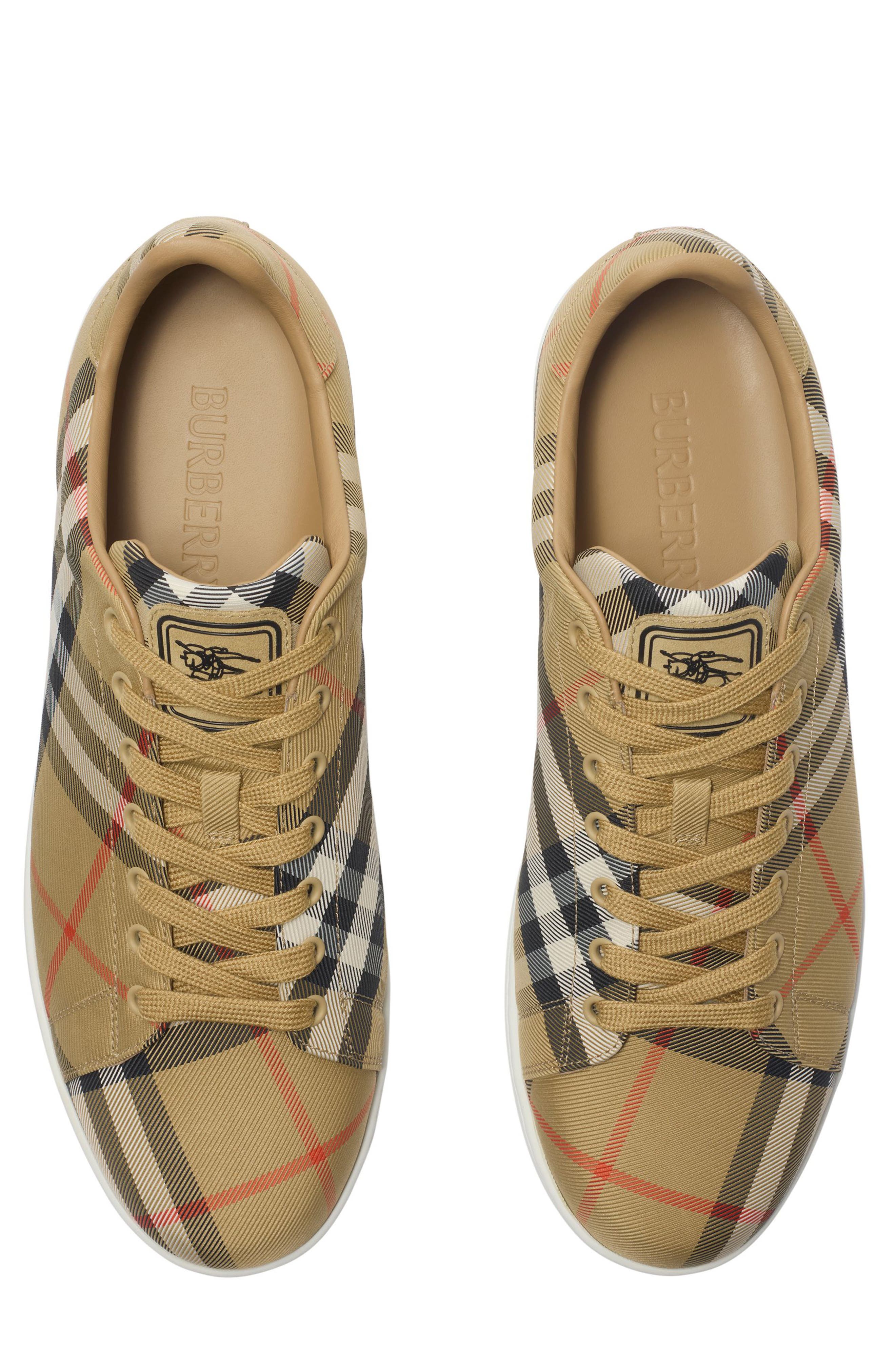 Burberry Set Check Low Top Sneaker, Alternate, color, Sand Ip Check