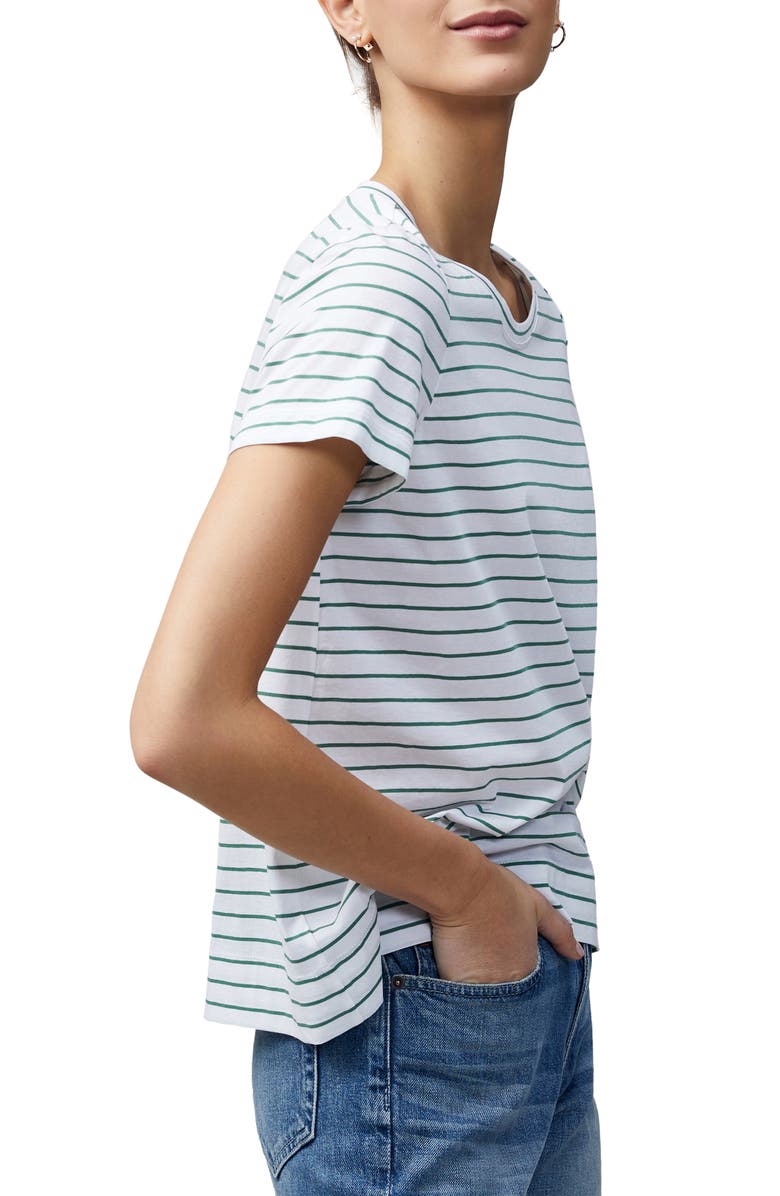 Lafayette 148 New York The Modern Stripe T-Shirt, Alternate, color,