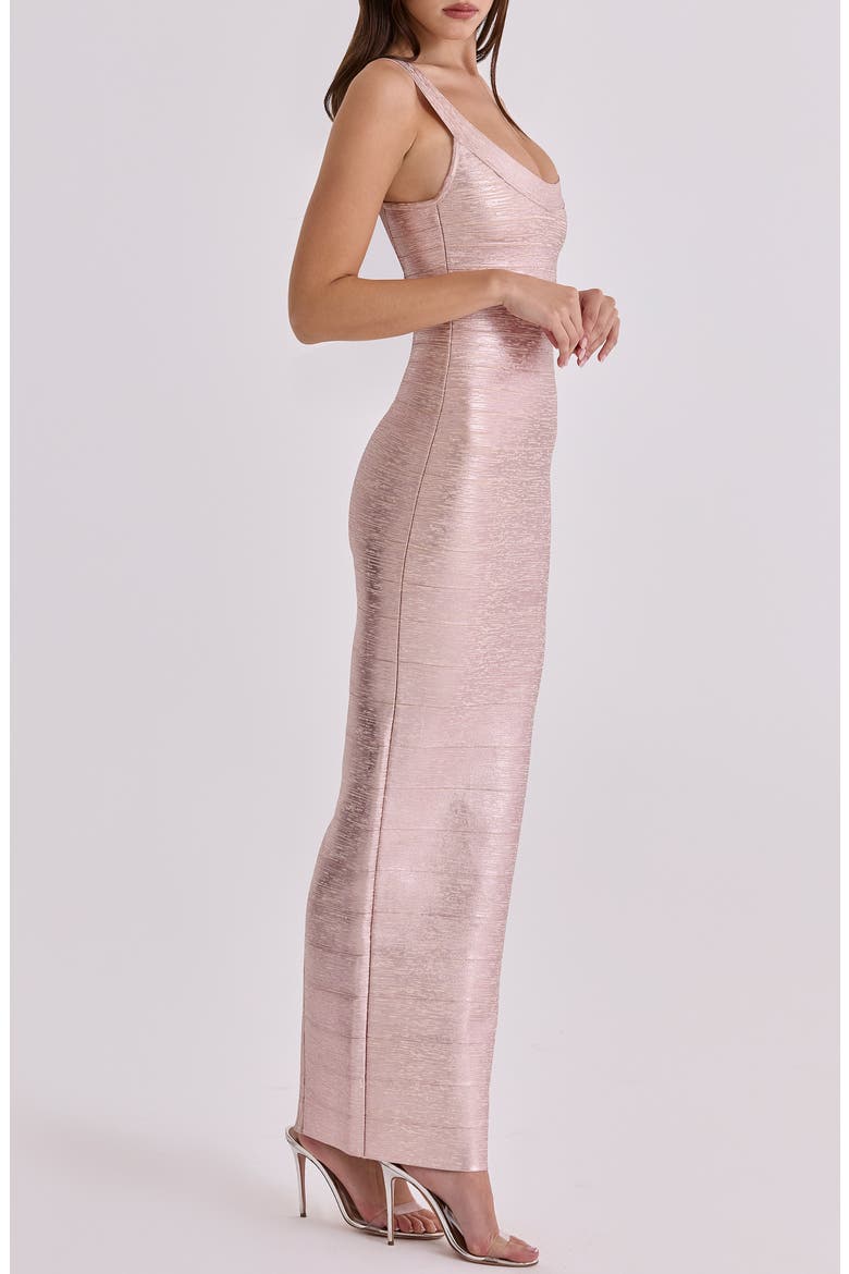 rose gold bandage dress Bandage Mini Dress - Rose Gold