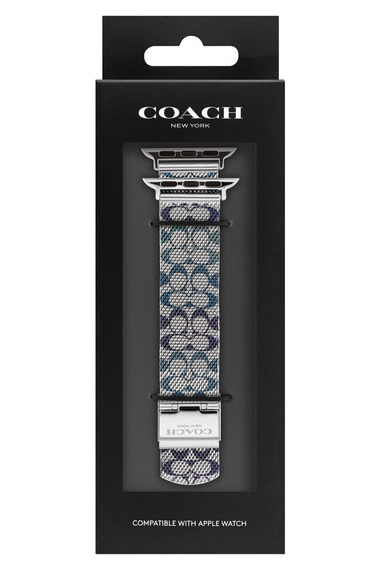 20mm Mesh Apple Watch® Watchband, Main, color, BLUE