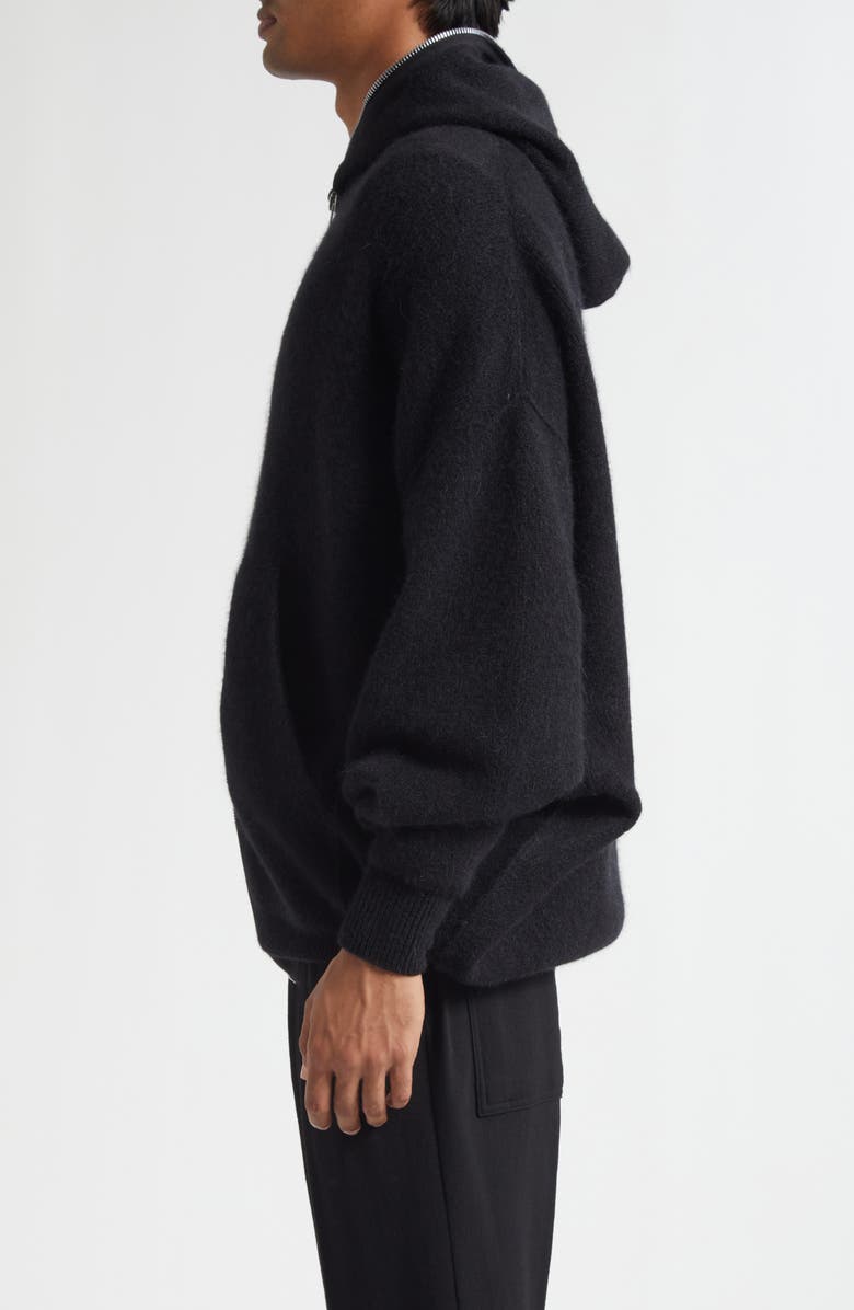 Rick Owens Gimp Hoodie, Alternate, color, Black