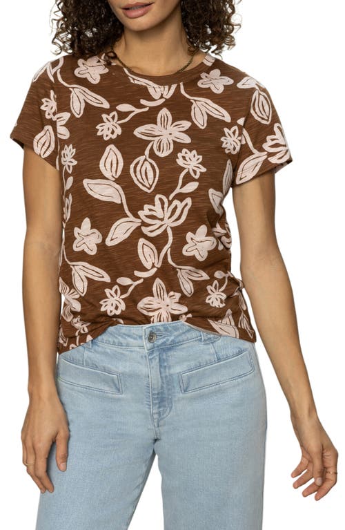 Sanctuary The Perfect Geo Print Cotton Blend Knit Top In Earth Ivy