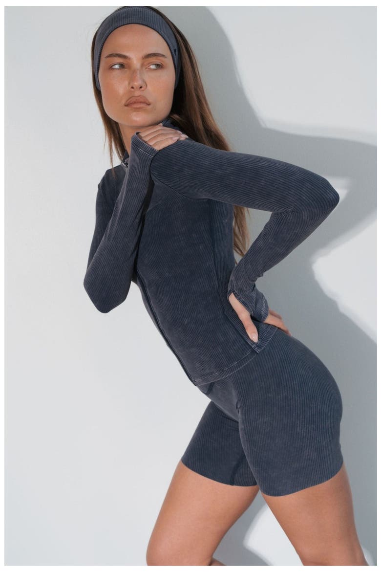 Cloud II Rib Basic Jacket, Alternate, color, Oxford Washed