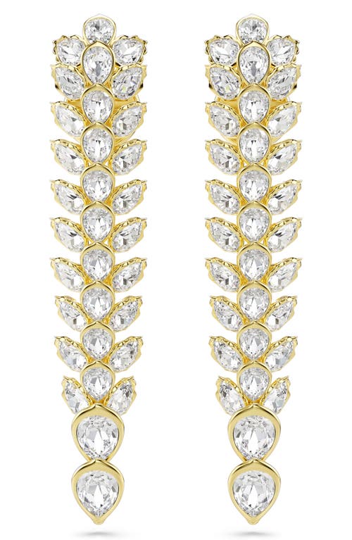 Swarovski Idyllia Long Crystal Drop Earrings In Multi