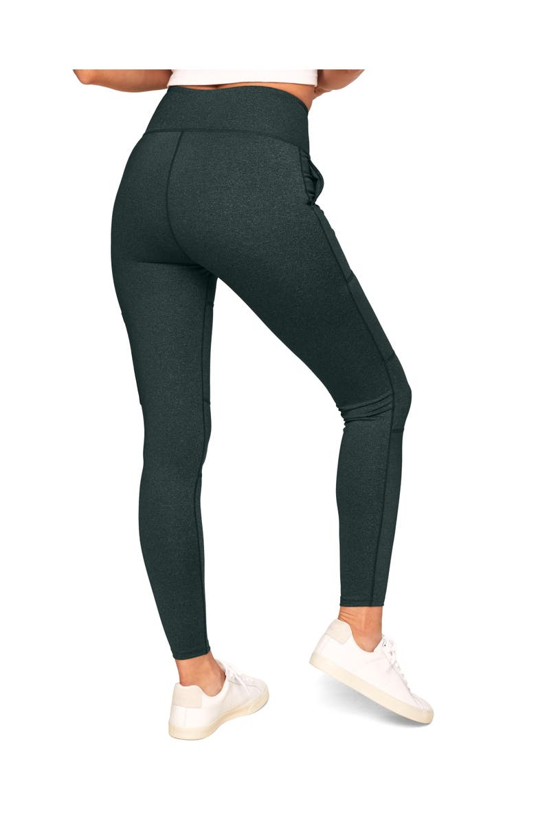 Walkpop Haley Compression Active Legging With Multi-Pocket Detail, Alternate, color, Green