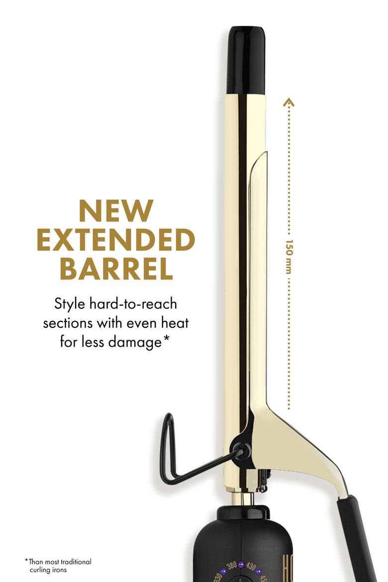 24K Gold Extended Barrel Curling Iron, Alternate, color, NO COLOR