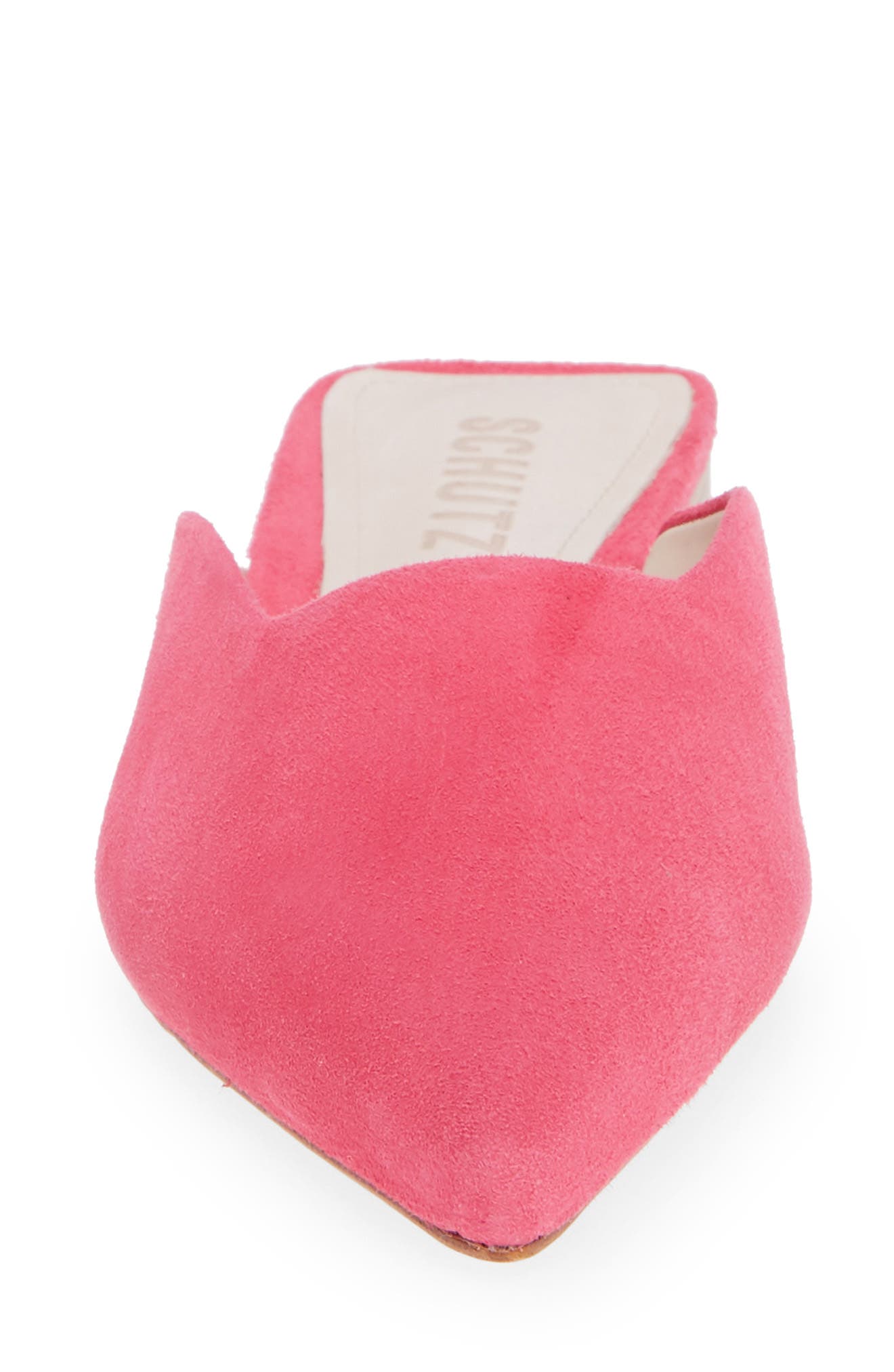 Morguetti Mule, Alternate, color, VIBRANT PINK SUEDE