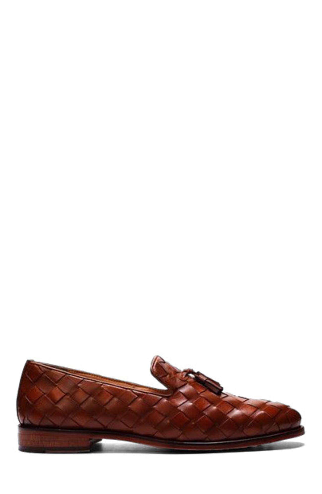 CARLOS SANTANA Pulse Tassel Loafer, Alternate, color, Tan Leather