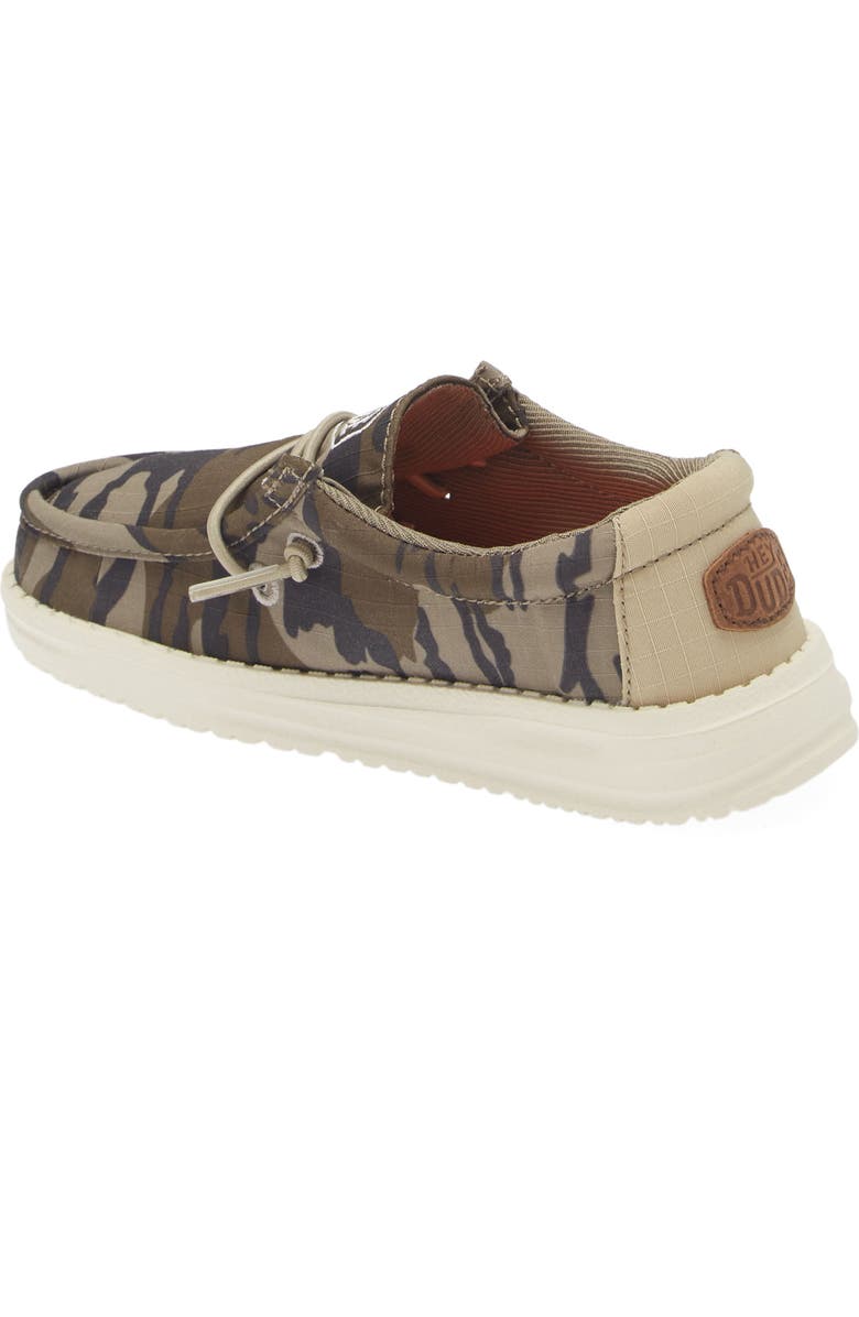 Hey Dude Kids' Wally Canvas Boat Shoe, Alternate, color, Camo