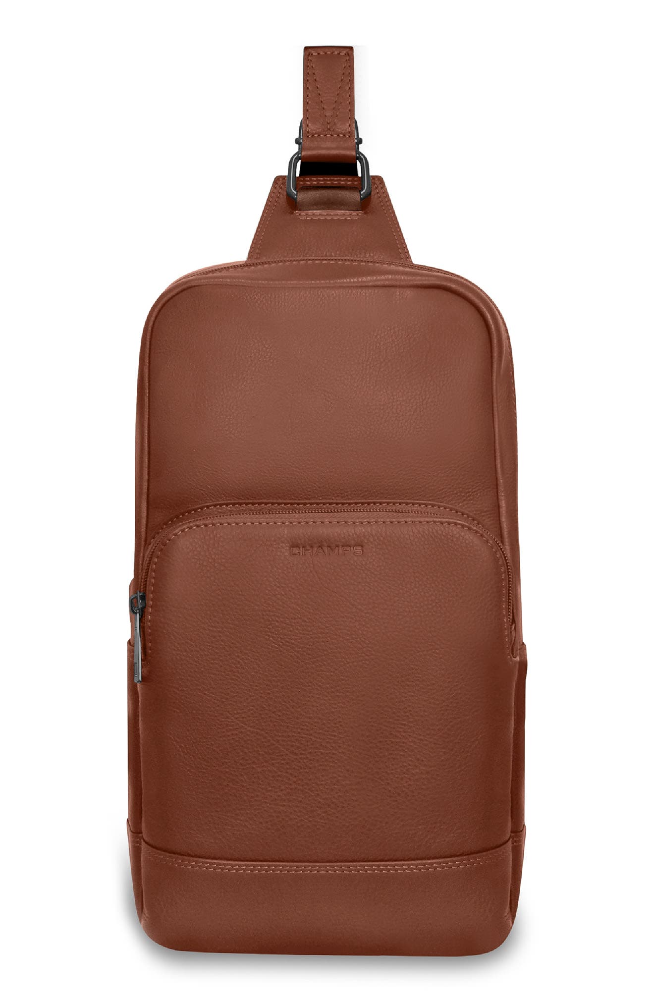 CHAMPS Onyx Leather Sling Bag