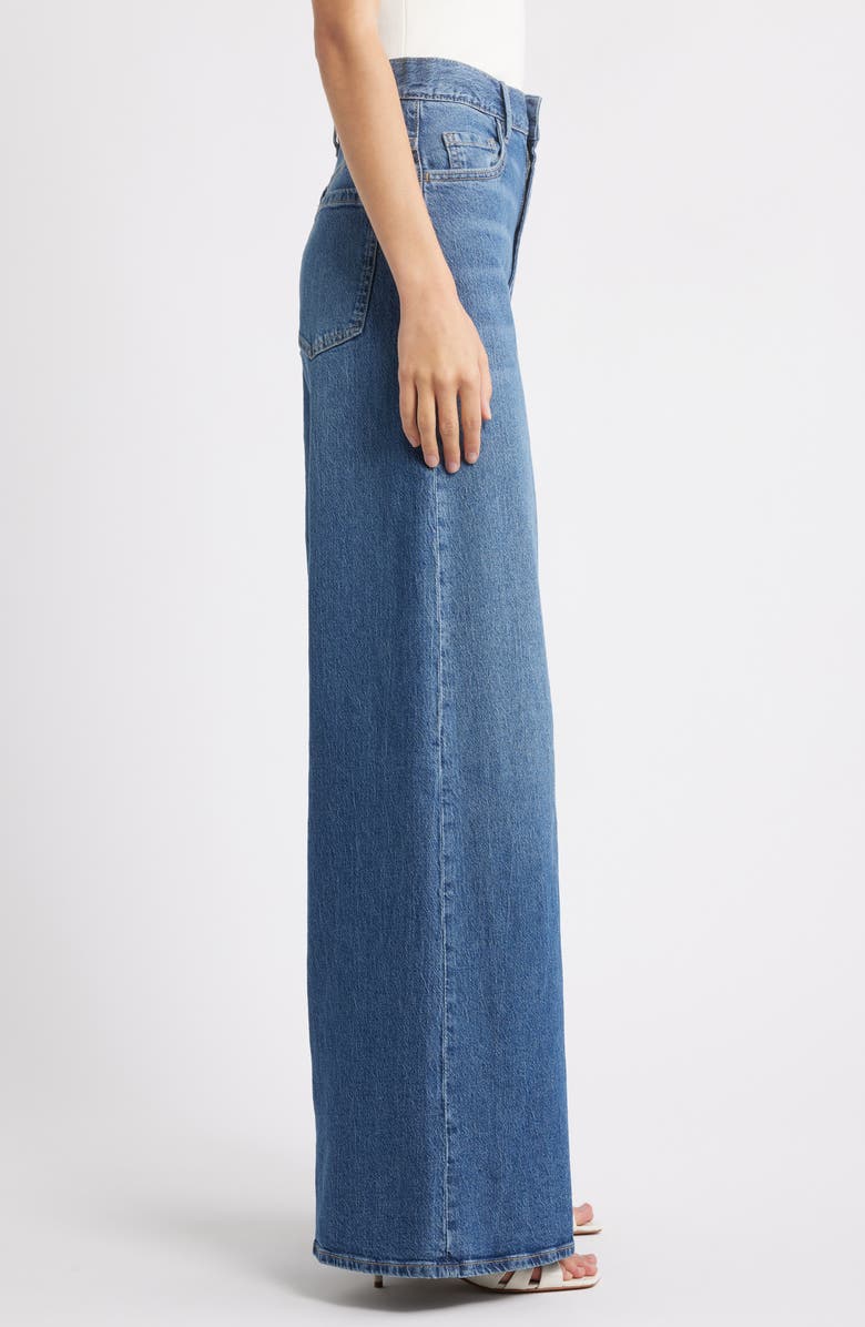 MANGO Elise Wide Leg Jeans, Alternate, color, 