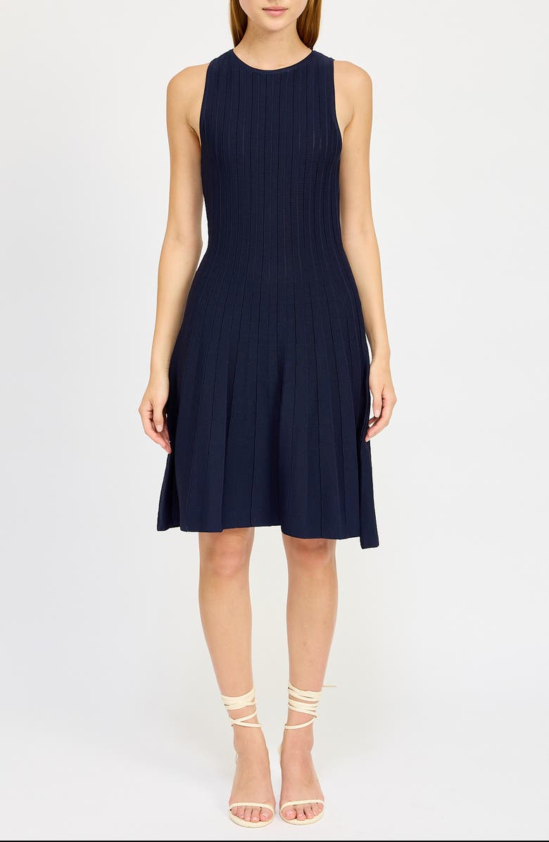 En Saison Juniper Sleeveless Rib Knit Dress, Main, color, 