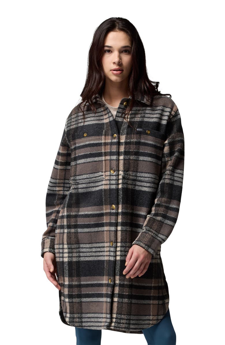 Columbia Wildest Venture<sup>™</sup> Fleece Coat, Alternate, color, Black Vagabond Plaid