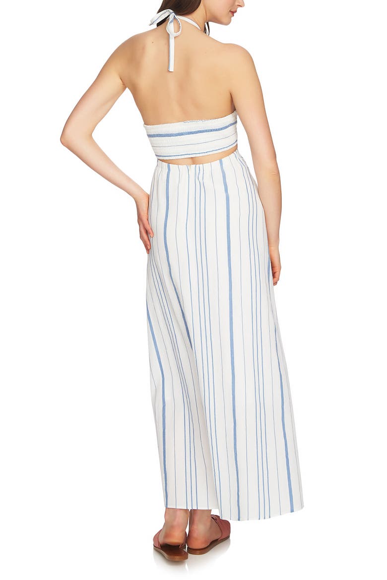 Cinched Bodice Maxi Dress, Alternate, color, ANTIQUE WHITE