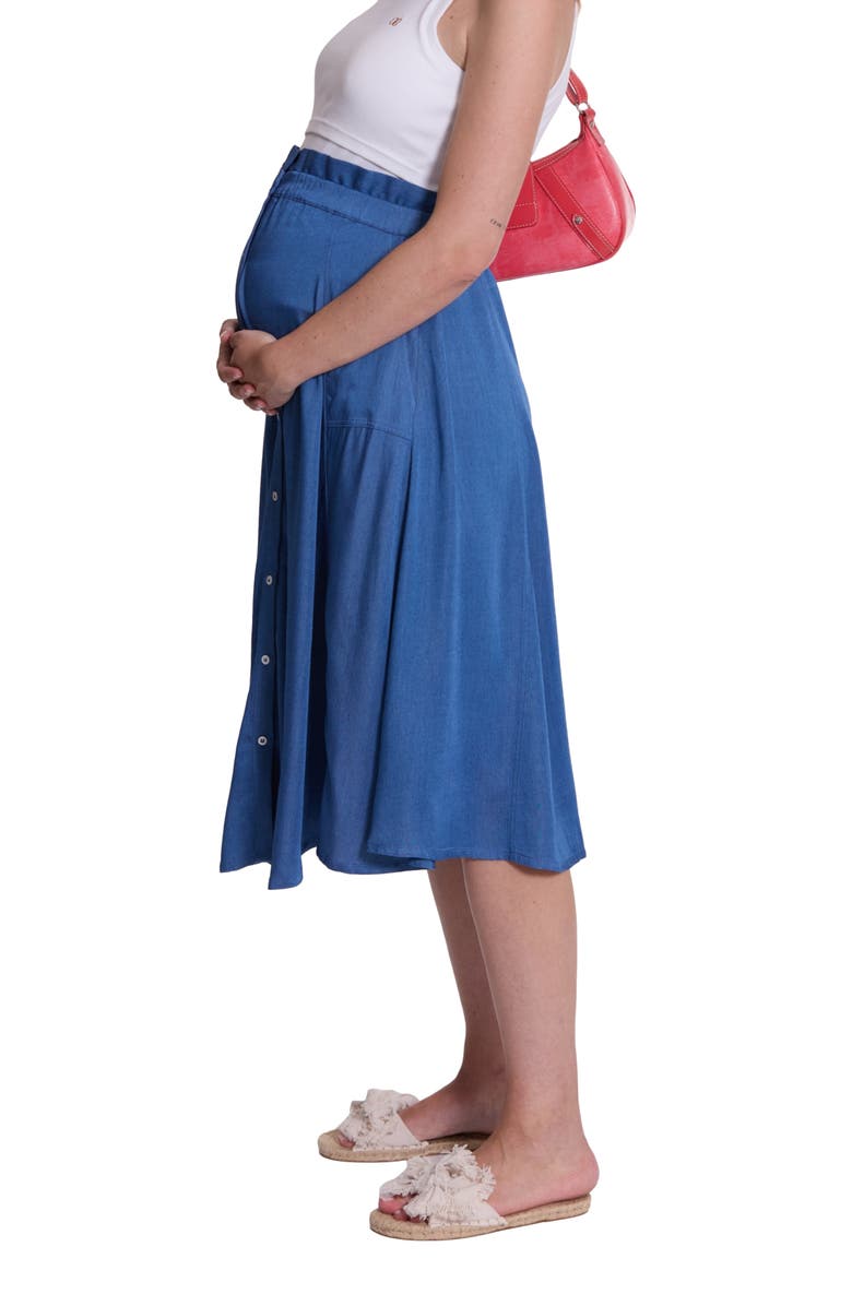 Cache Coeur Dallas Maternity Skirt, Alternate, color, Mid Blue