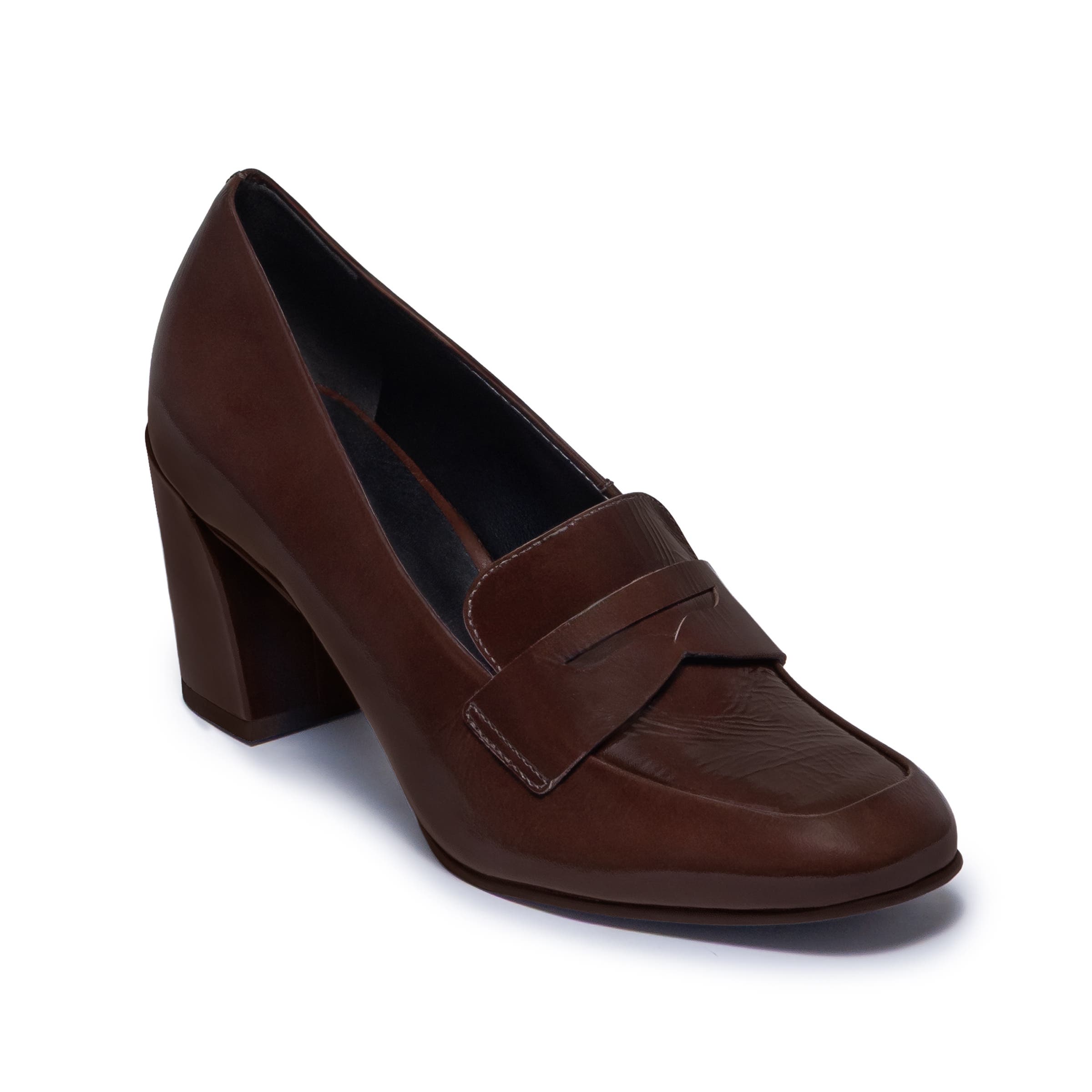 Nevaeh Loafer Pump, Alternate, color, DARK CHOCOLATE