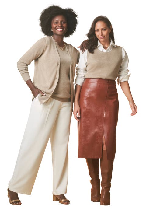 Sleeveless Cashmere Shell (Plus Available)