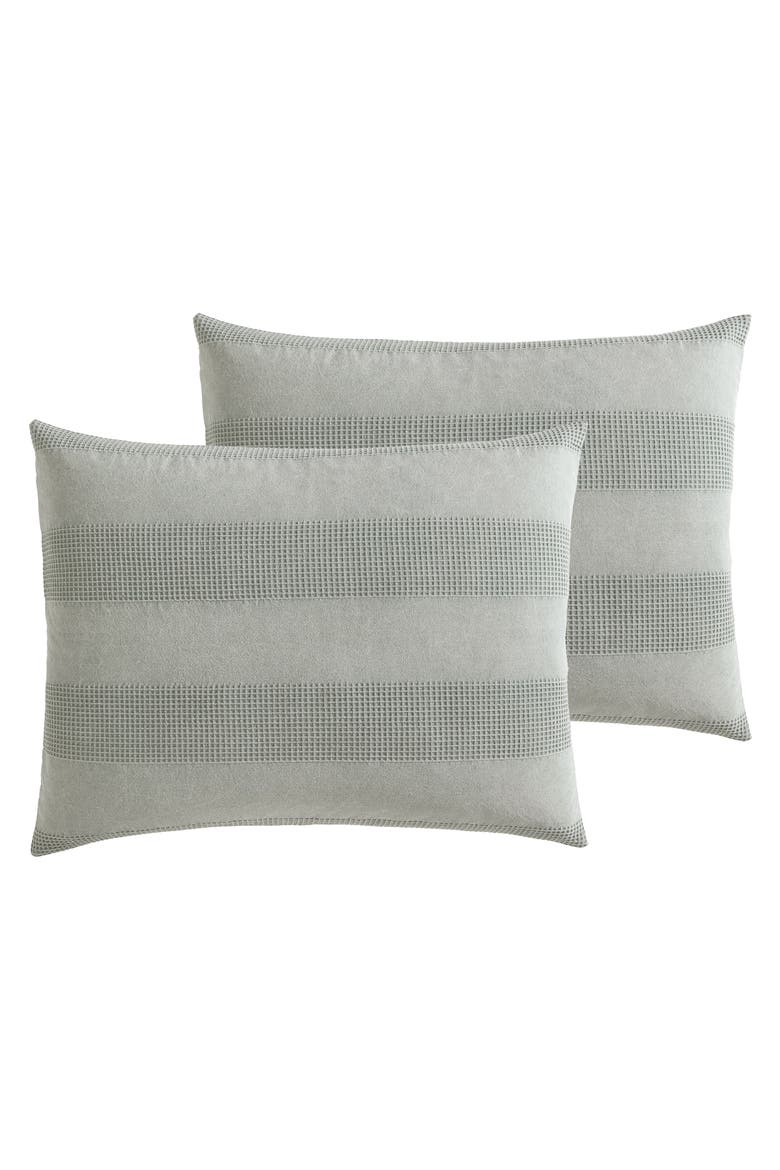 Harbor Stripe 3-Piece Comforter Set, Alternate, color, SAGE