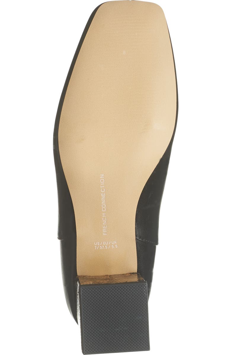 French Connection Zip Back Contrast Heel Boot, Alternate, color,