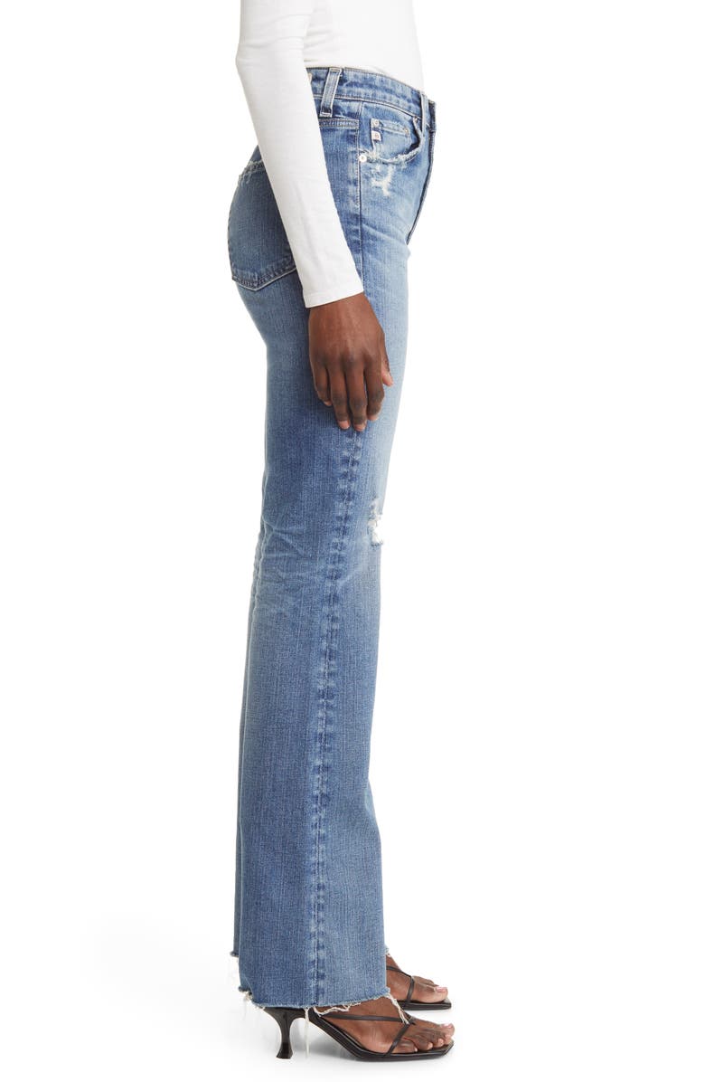 AG Alexxis Ripped High Waist Bootcut Jeans, Alternate, color, 17 Years Lagoon