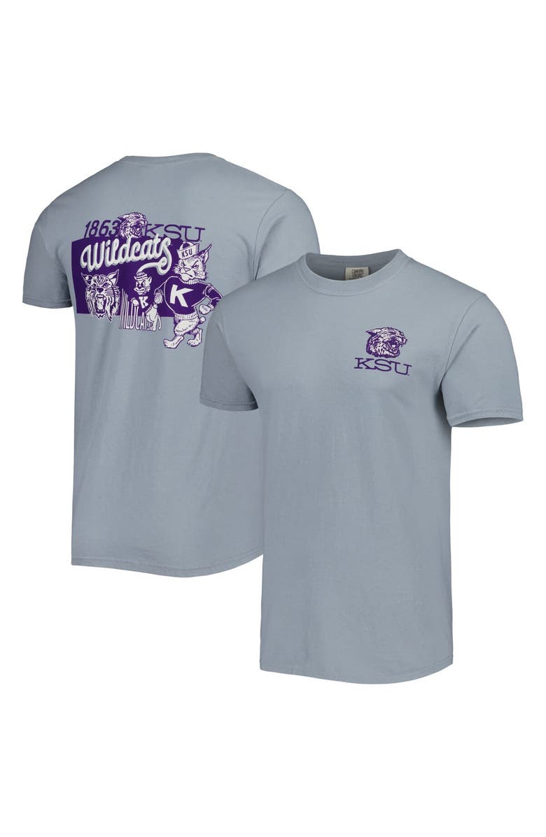 IMAGE ONE Men's Graphite Kansas State Wildcats Vault State Comfort T-Shirt, Main, color, Graphite