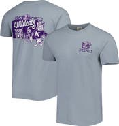 IMAGE ONE Men's Graphite Kansas State Wildcats Vault State Comfort T-Shirt