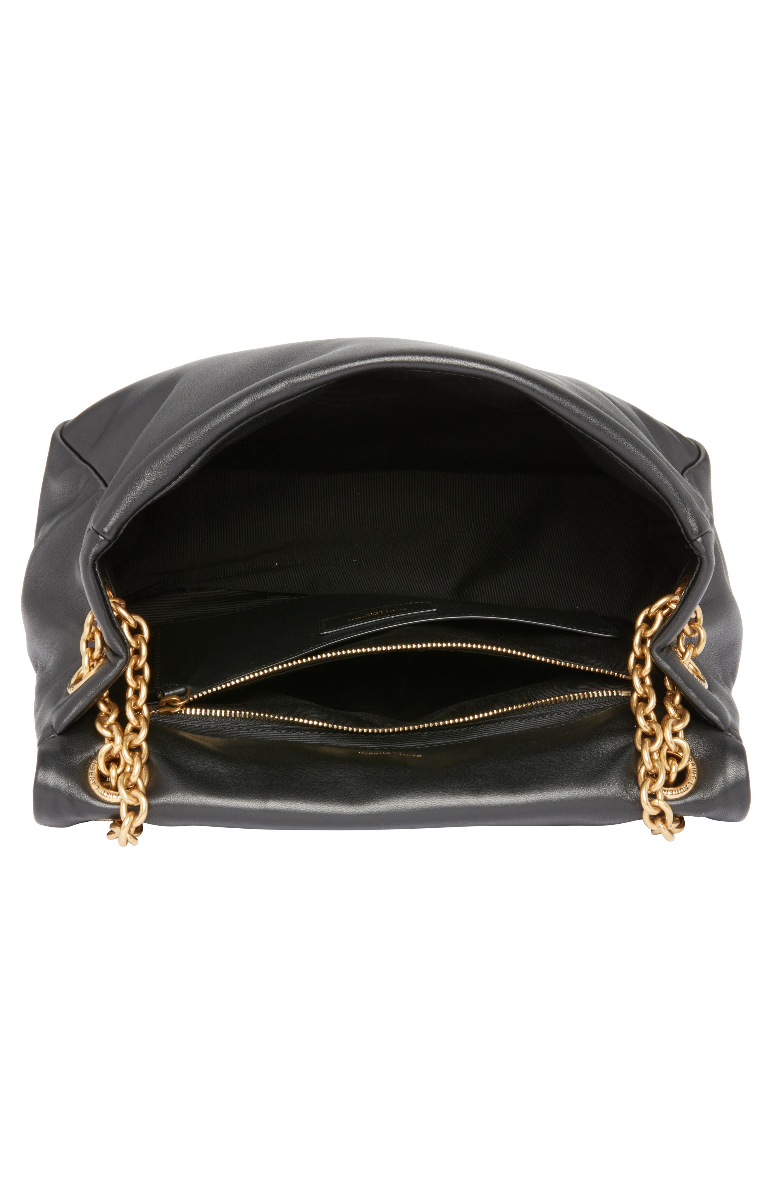 Saint Laurent Medium Jamie 4.3 Carré Rive Gauche Quilted Shoulder Bag, Alternate, color, Noir