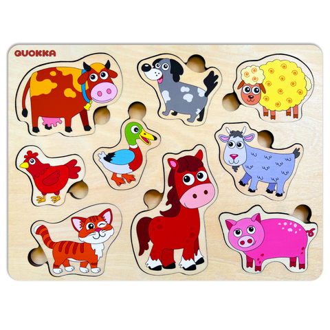 Wooden Puzzle Set for Toddlers - Educational Puzzles