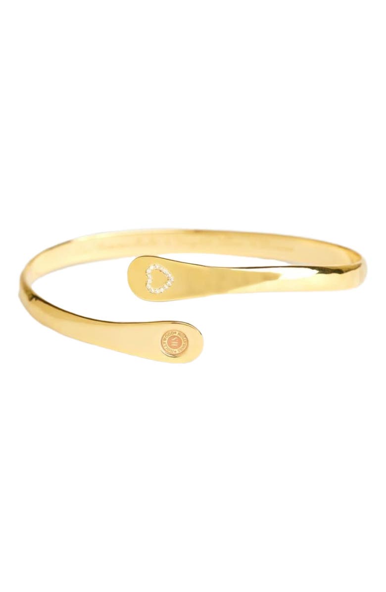 Hollywood Sensation Mother Daughter Bracelet, Engraved Love Between Mother and Daughter Knows No Distance, Alternate, color, Gold