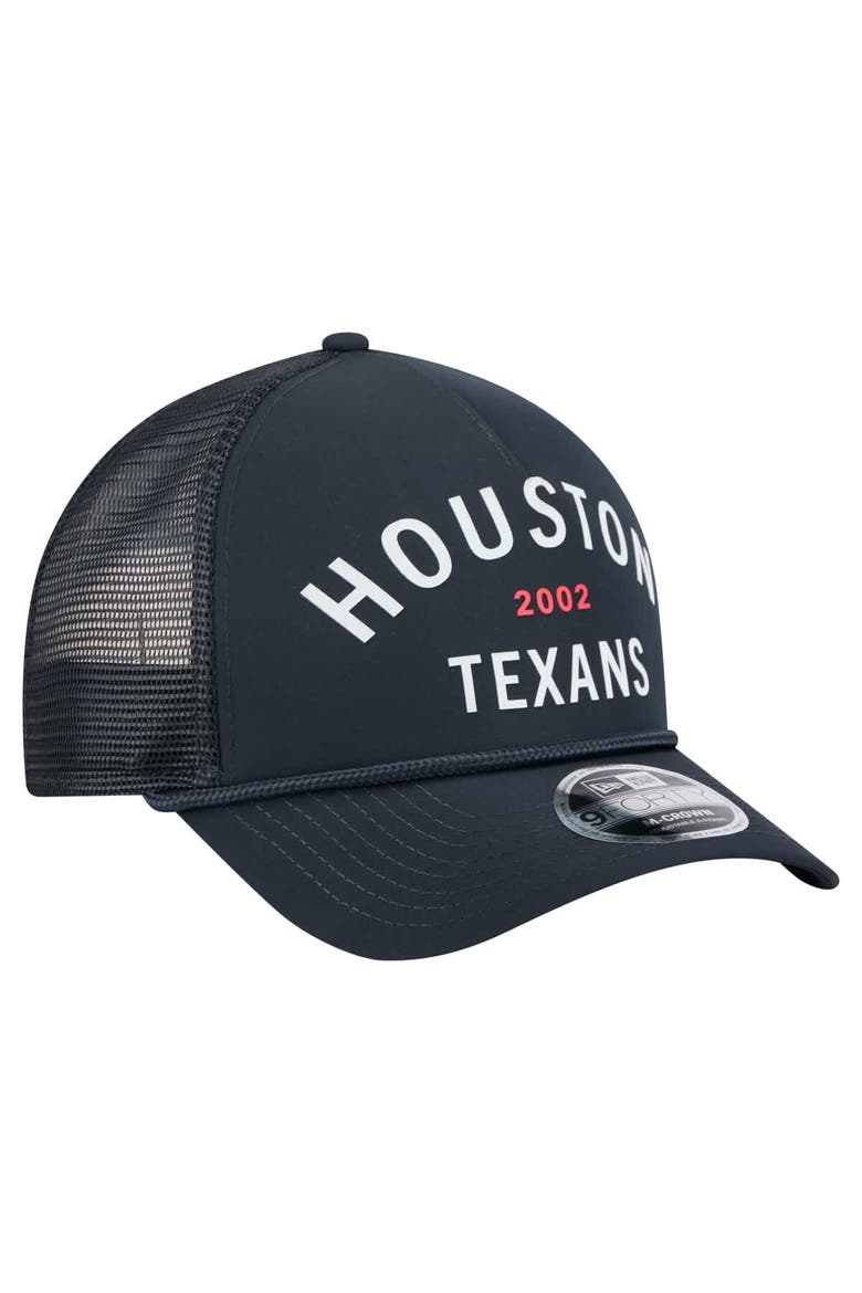 Men's New Era  Navy Houston Texans Active Minimalist M-Crown A-Frame 9FORTY Adjustable Hat, Alternate, color, Navy
