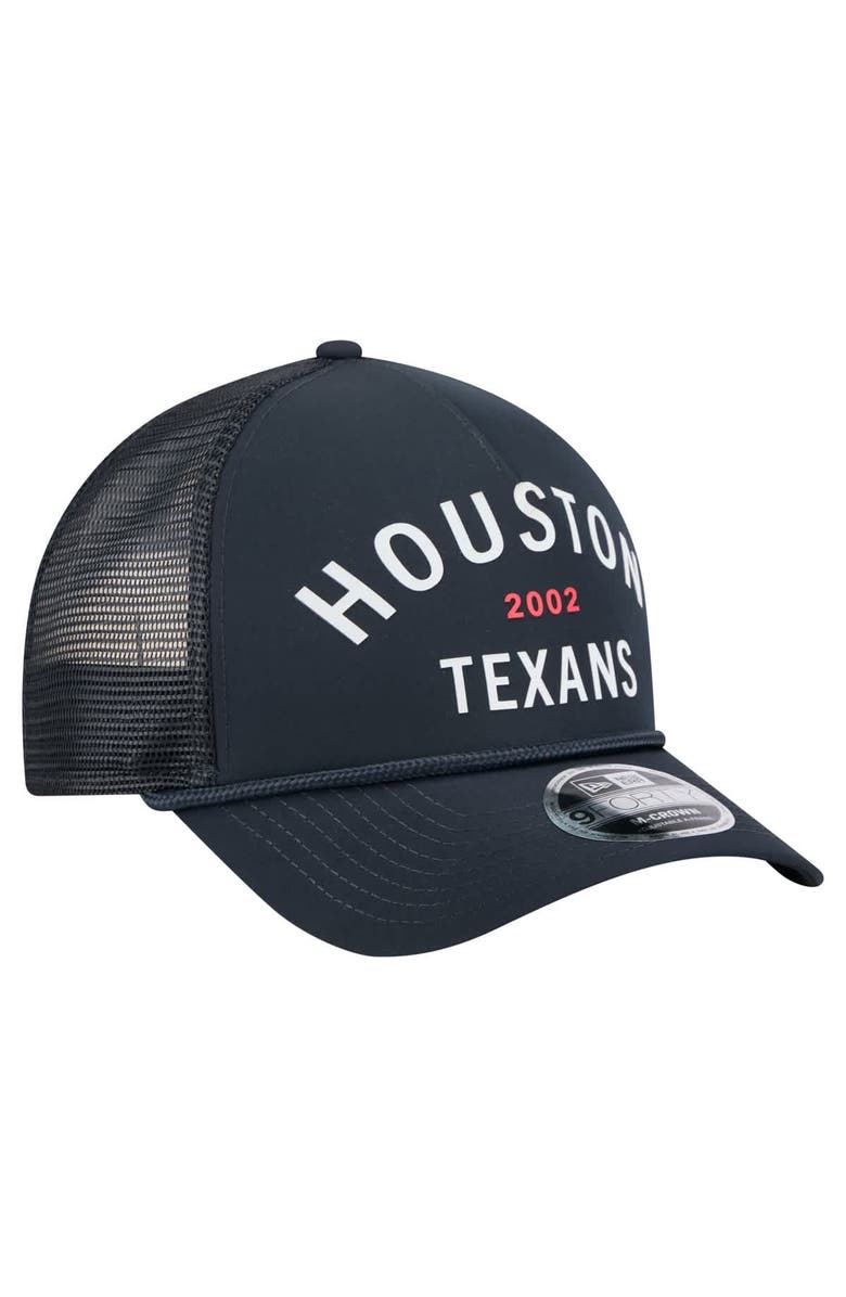 New Era Men's New Era Navy Houston Texans Active Minimalist M-Crown A-Frame 9FORTY Adjustable Hat, Alternate, color, Navy