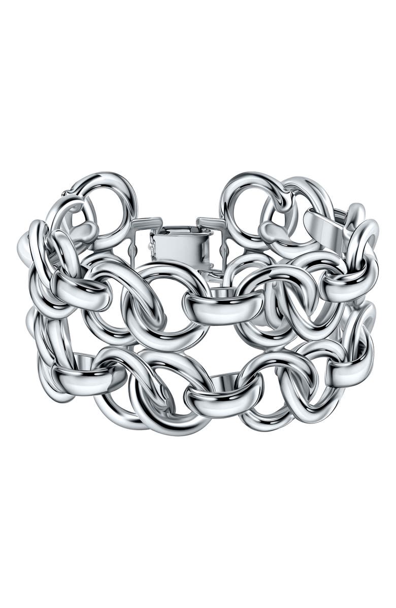 CHRISTINA CARUSO Love Link Bracelet, Main, color, Rhodium