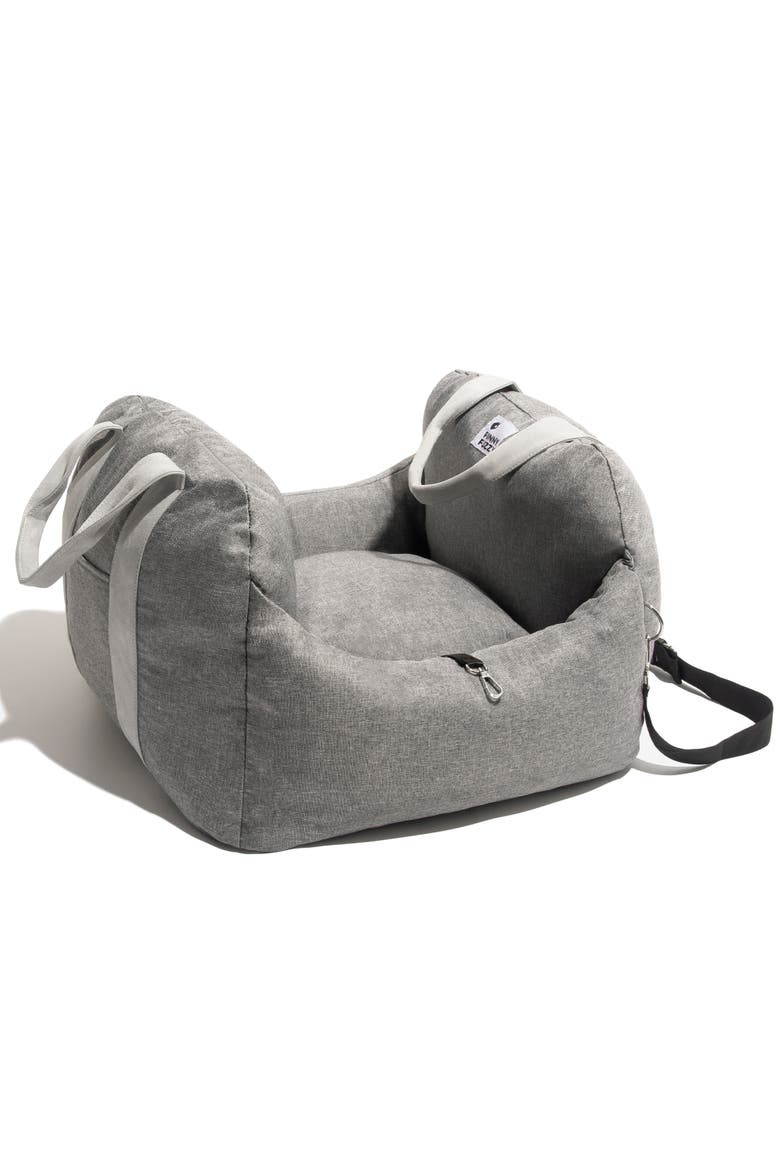 First Class Dog Car Seat Bed, Main, color, Grey
