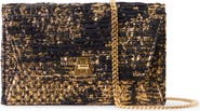 Akris Anouk Woven Metallic Foil Envelope Clutch
