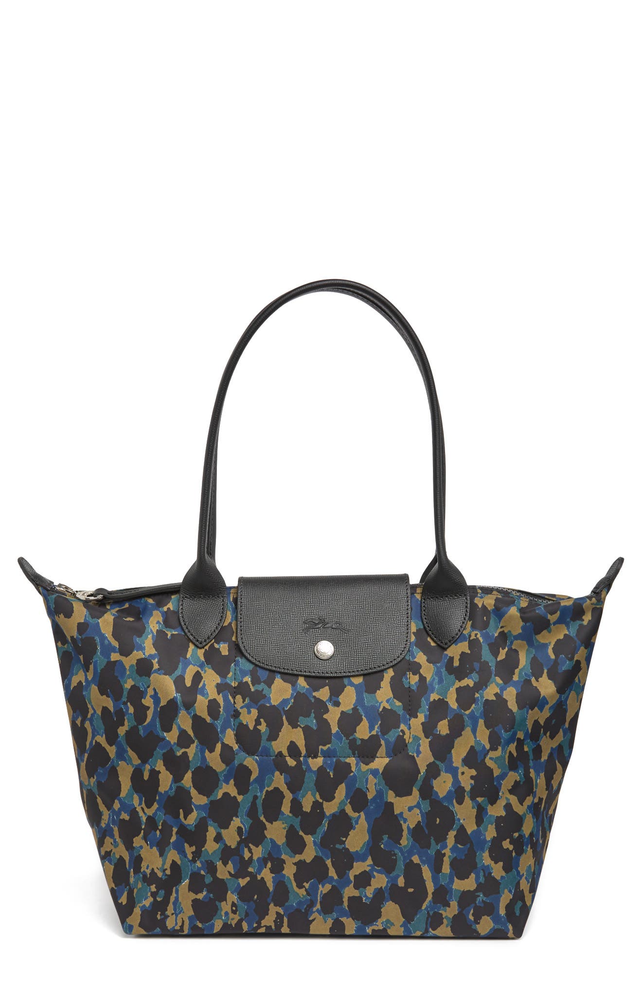 Longchamp Medium Panther Print Tote Bag, Main, color, 
