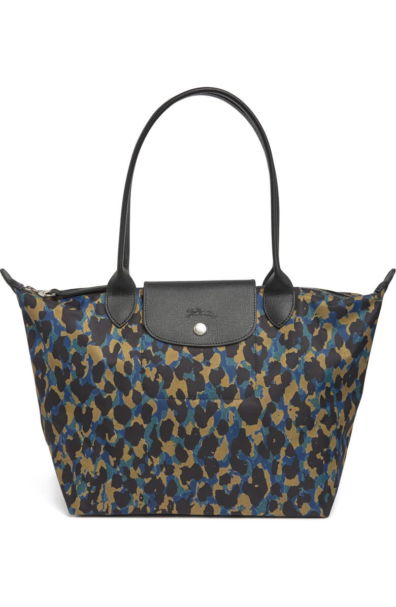 Longchamp Medium Panther Print Tote Bag, Main, color,