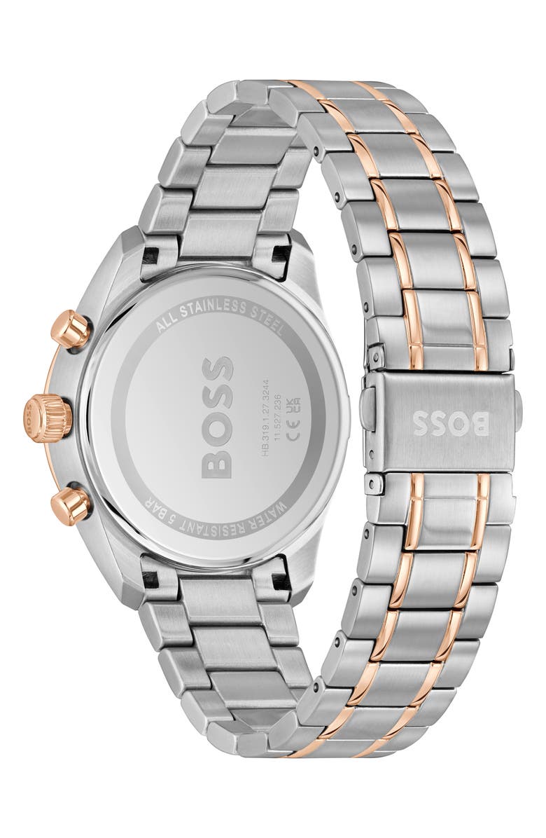 BOSS Grand Prix Chronograph Bracelet Watch, 40mm, Alternate, color, Blue