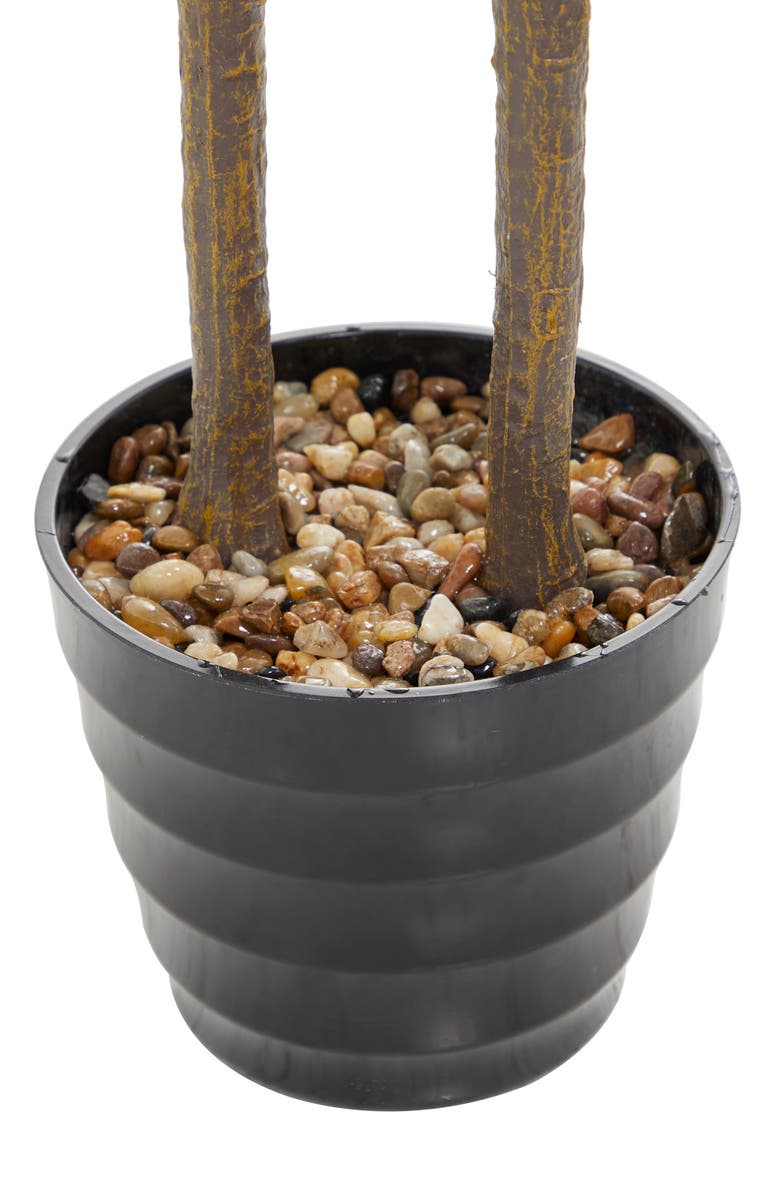 GINGER BIRCH STUDIO Green Faux Foliage Artificial Fiddle Fig Leaf Tree, Alternate, color,