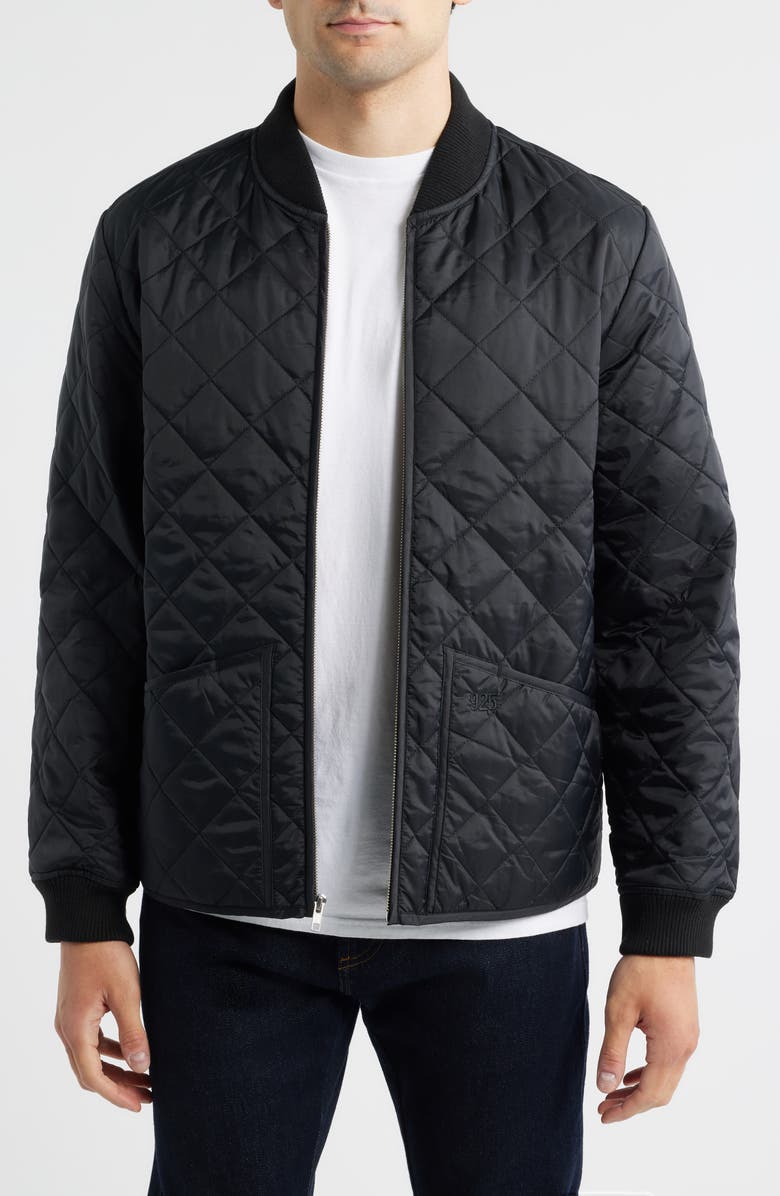 925 Originals Quilted Nylon Delivery Jacket, Main, color, Black