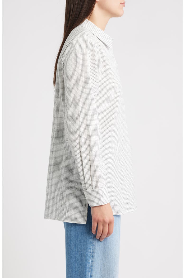 Classic Collar Easy Organic Cotton Button-Up Shirt, Alternate, color, WHITE