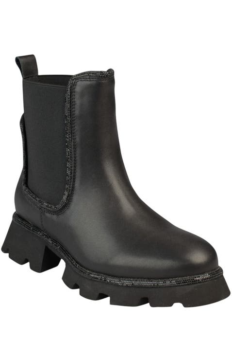 Rhinestone Track Bootie