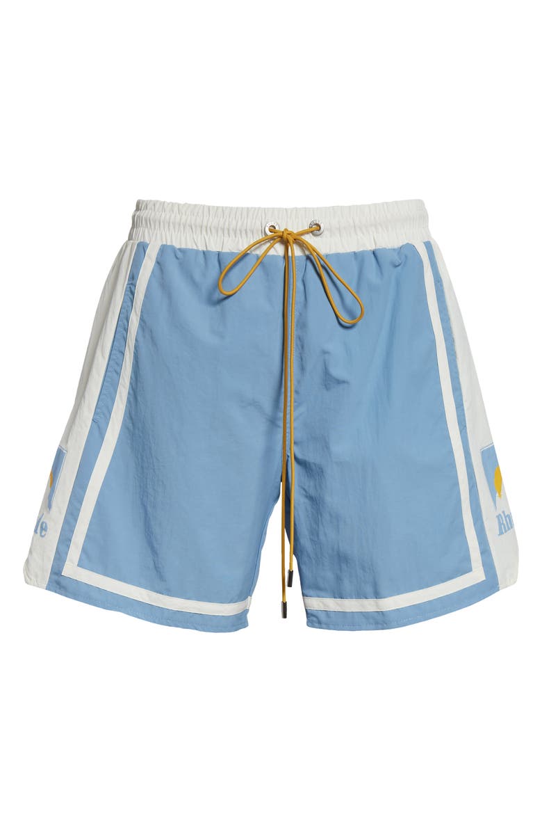 Rhude Moonlight Nylon Track Shorts, Alternate, color, 