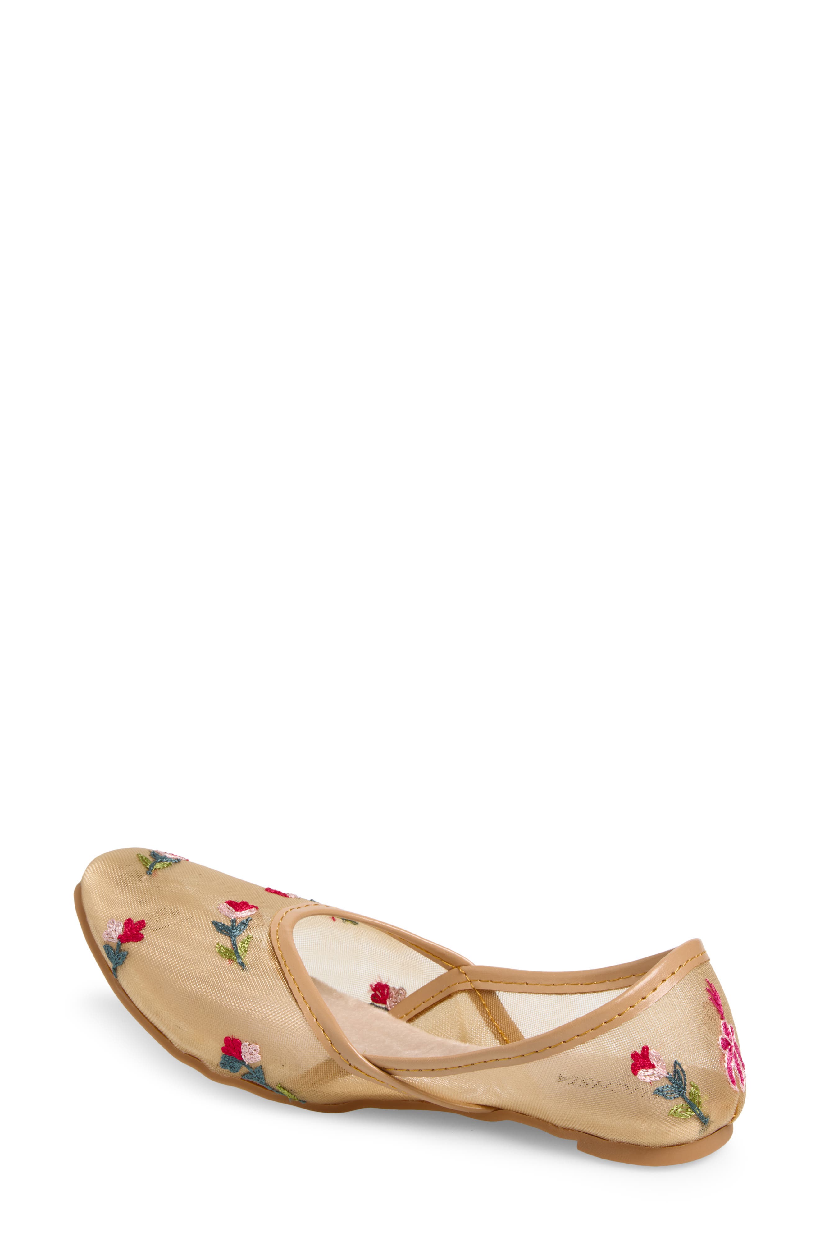 FUCHSIA Lily Mesh Flat, Alternate, color, Light Beige