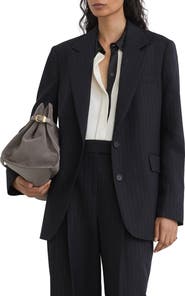 Reiss Beck Pinstripe Wool Blazer