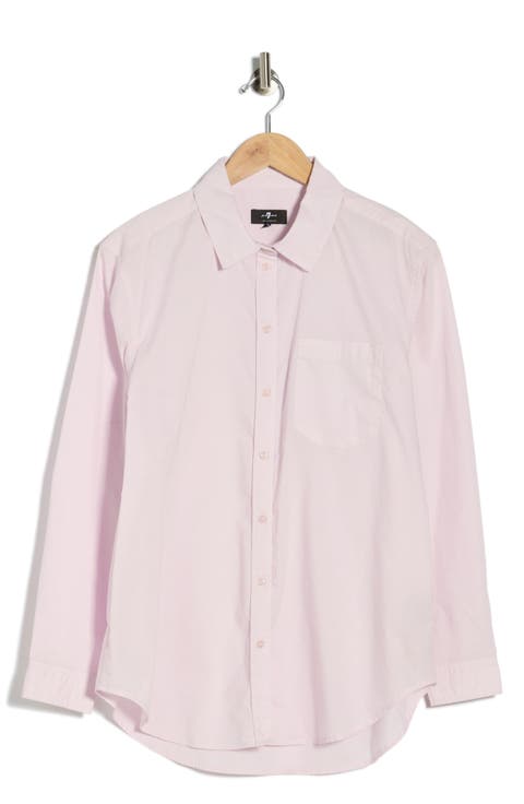 Cotton Poplin Button-Up Shirt