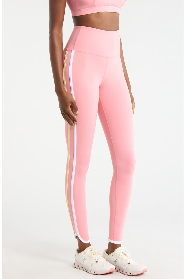 Cloud Duo Stripe Leggings, Alternate, color, STRAWBERRY ICE