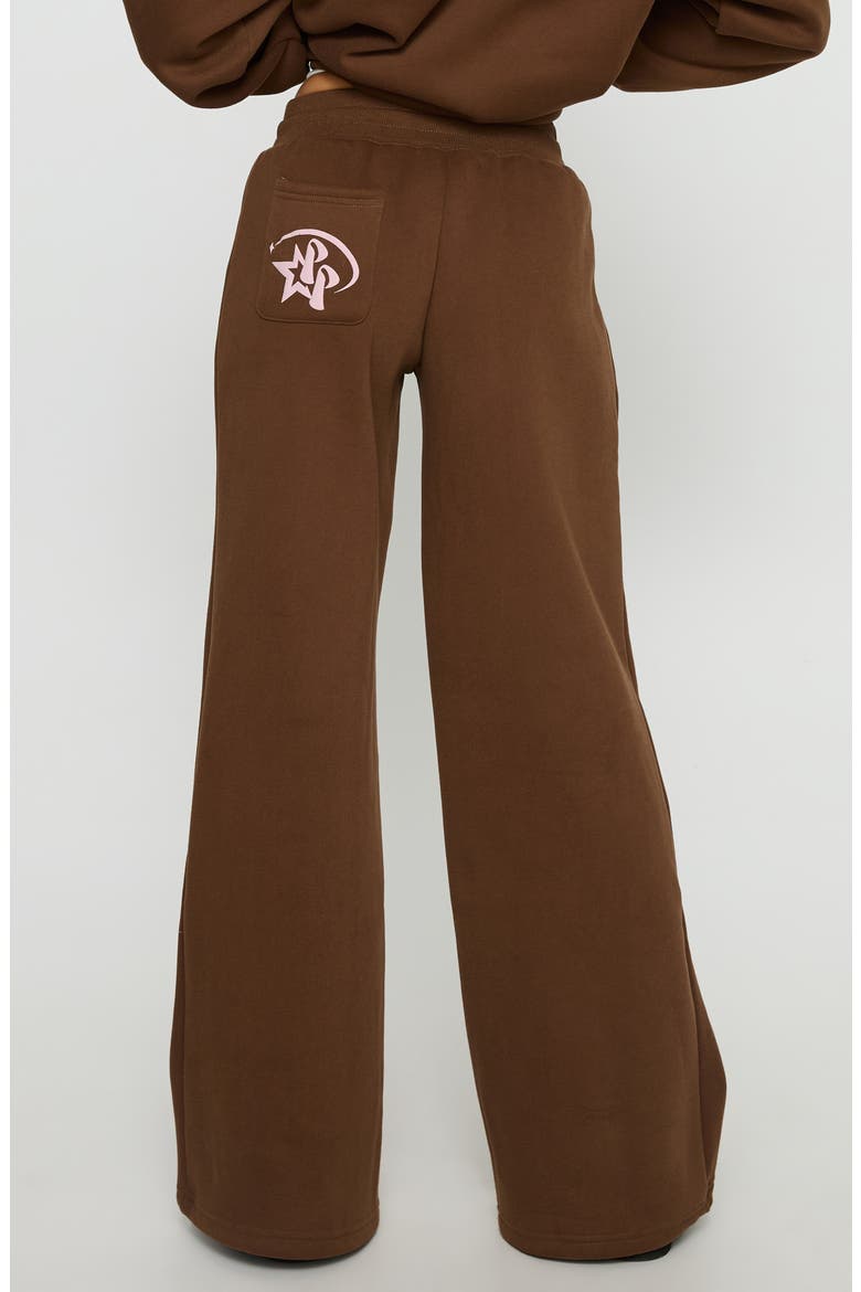 Stargirl Wide Leg Sweatpants, Alternate, color, BROWN