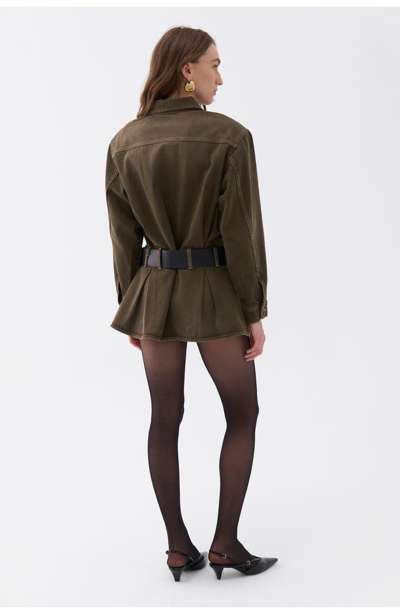 Nocturne Belted Mini Shirt Dress, Alternate, color, 